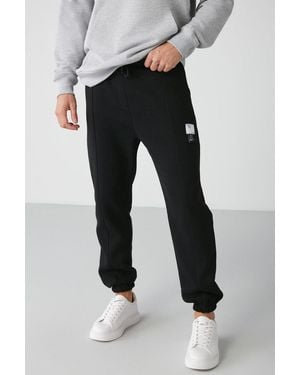 Grimelange Elastic Waist Tapered Joggers - Black