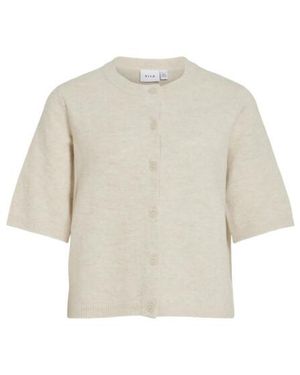 Vila Viliga 2/4 O-Neck Knit Cardigan N 14113226 Birch - Naturel