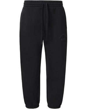 Blank Essentials Joggingbroek Voor Met Gebogen Logo - Zwart
