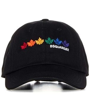 DSquared² Baseballpet Met Regenboogbladlogo - Blauw