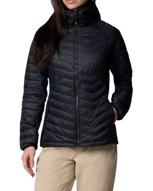 Columbia Hybrid Padded Jacket With Hood Powder Pass Ii 2126122 - Blue