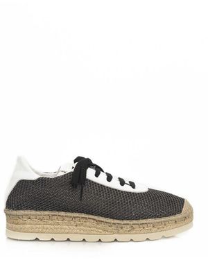 Cerruti 1881 Black Calfskin Men Trainer - Multicolour