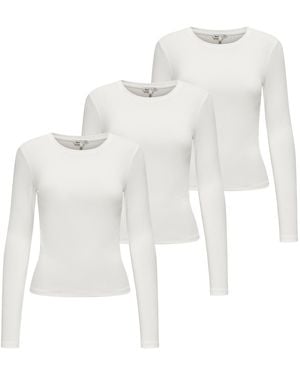 ONLY Lange Mouw - Wit