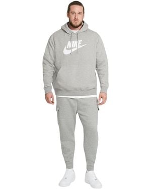 Nike Sportkleding: Club Cargo-Joggingbroek /Wit) - Grijs