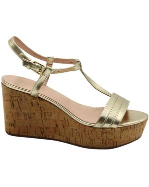 Kate Spade Metaalgele Wedge Sandalen - Metallic