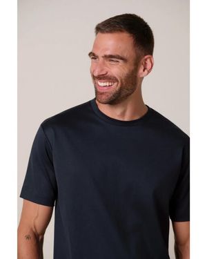 Profuomo Ppxt30002A T-Shirt Crew Neck Short Sleeve - Blauw
