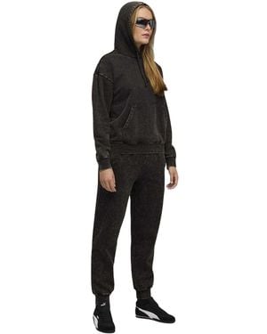 PUMA Essentials Elevated Washed Overhead Hoodie - Zwart