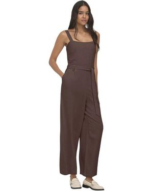 ONLY Onlsiesta Linen Bl Belt Jumpsuit Pnt Shopping Bag - Bruin