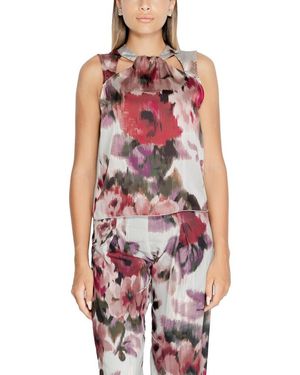 Rinascimento Bloemenprint Broekset Mouwloze Top Broek - Rood