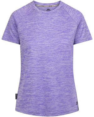 Trespass Ladies Selinne Duo Skin Active Top Marl) - Purple