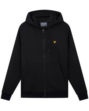 Lyle & Scott Lyle And Scott Fly Fleece Full-Zip Hoodie - Zwart