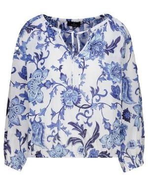 Monari Blouse Lange Mouw 410524 - Blauw