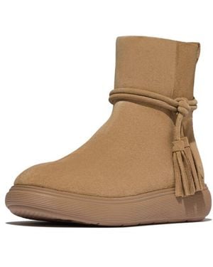 Fitflop Iq-Comff Tassel Suede Short Boots - Bruin
