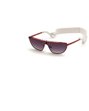 Guess Gu7677 Shield Sunglasses - Purple