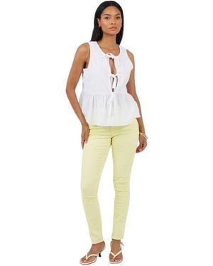 Brave Soul Slim-Fit Denimjeans Met 5 Zakken Voor (Citroen) - Metallic