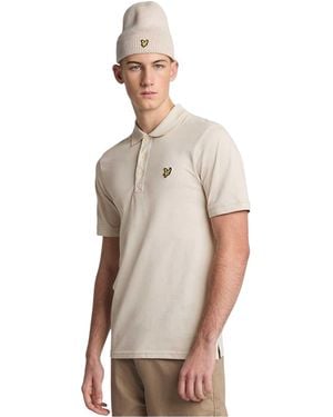 Lyle & Scott Herenpolo Met Korte Mouwen (Cove) - Naturel