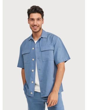 BLUE INDUSTRY Het Overhemd Met Korte Mouw - Blauw