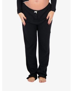 Reinders Pyjama Broek Bow Ruffles Pj - Zwart