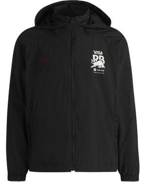 HUGO Mannen Bull Zip Pocket Raglan Windbreaker - Zwart