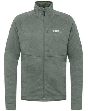 Jack Wolfskin Taiga Full Zip Fleecejack (Leisteen) - Groen