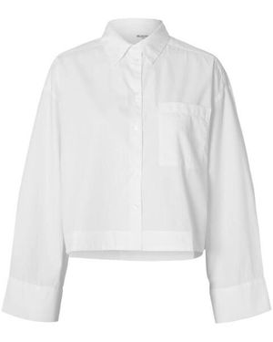 SELECTED Blouse Lange Mouw 16097269 - Wit