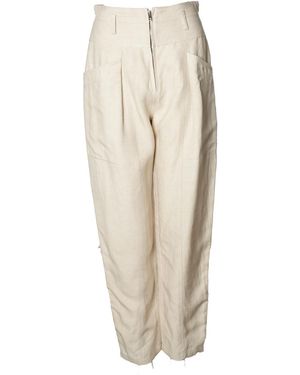 IRO Mira Pantalon Met Diepe Zakken - Wit