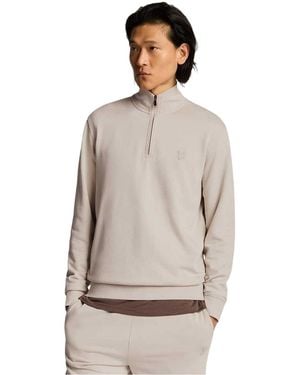 Lyle & Scott Geborduurd Sweatshirt Met Geborduurd Logo Voor Volwassenen (Cove) - Grijs