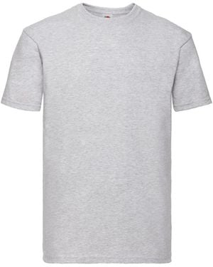 Fruit Of The Loom Adult Super Premium T-Shirt (Heather) - Grey