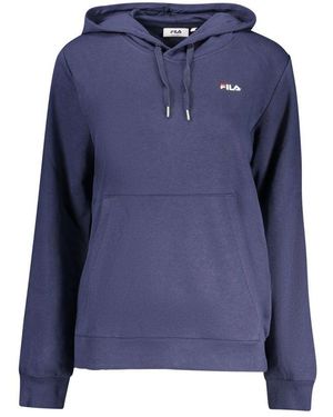Fila Blauwe Organische Katoenen Hoodie