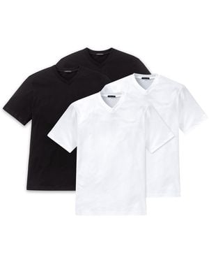 Schiesser T-Shirt - Zwart