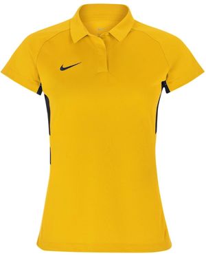 Nike Raglan-Poloshirt Met Contrasterende Panelen Voor (Tour) - Geel