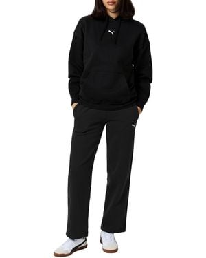 PUMA Wijde Been Joggers - Zwart