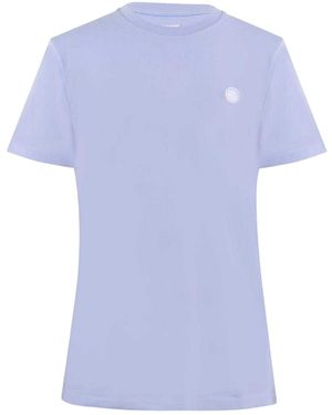 Pretty Green T-Shirt Met Logo Op De Borst En Ronde Hals (Pastelblauw)