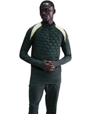 Nike Shirt Met Raglanmouwen Van Drillstof, Standaardpasvorm (Zeewier) - Zwart
