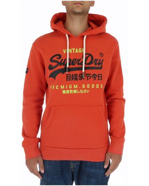 Superdry Vintage Logo Hoodie - Rood