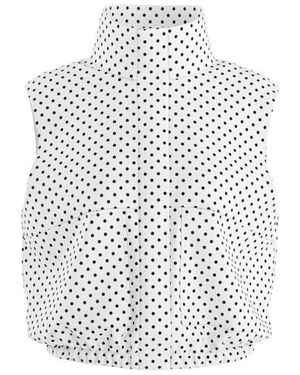 HYPEDROP Hdnalani Sl High Collar Vest Dessin - Wit