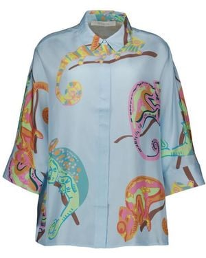 Herzen's Bluse Blouses 25261-6180 - Blauw