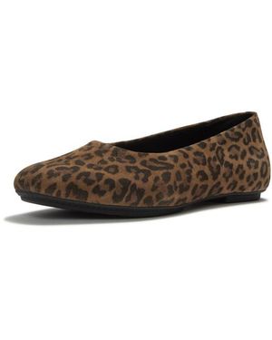 Fitflop Delicato Suede Leopard Ballerinas - Bruin