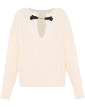 faina Jumper Wolwit - Naturel