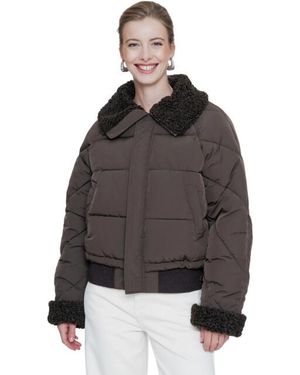 Geisha Jacket Nylon Dark - Bruin