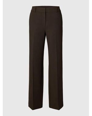 SELECTED Slwrita Mw Wide Pant Mel Noos 16094206 Delicioso - Zwart