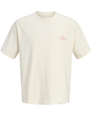 Jack & Jones Jorsanremo Back Tee Ss Crew Neck Sn - Wit