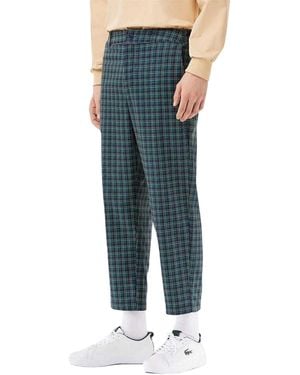 Lacoste Herenbroek Met All-Overprint (Marineblauw/Rood)