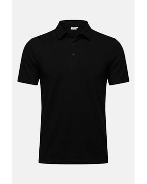Vercate Strijkvrij Poloshirt Japanese Knitted - Zwart