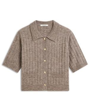 Summum Short Cardigan Soft Melange Knit Vesten 7S8019-70088 - Bruin