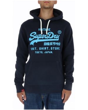 Superdry Vintage Logo Hoodie - Blauw