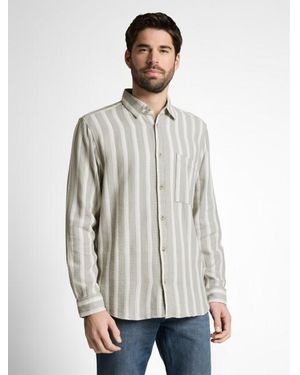 Tom Tailor Structured Stripe Shirt - Grijs