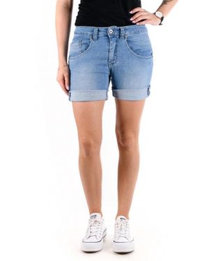 Please Jeansshort D85 - Blauw
