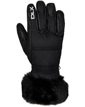 Trespass Ladies Dirin Leather Ski Gloves - Black