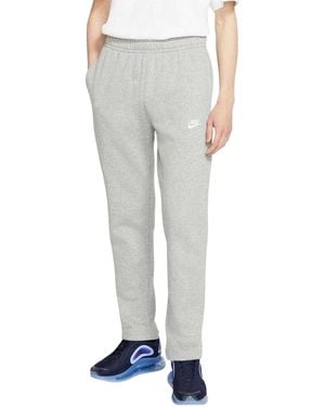 Nike Joggingbroek Voor Met Geborduurd Clublogo - Grijs